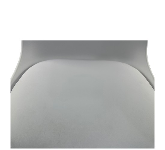 Σκαμπό Bar ArteLibre AMADA Λευκό/Χρώμιο PP/Μέταλλο 41x40x79-89cm