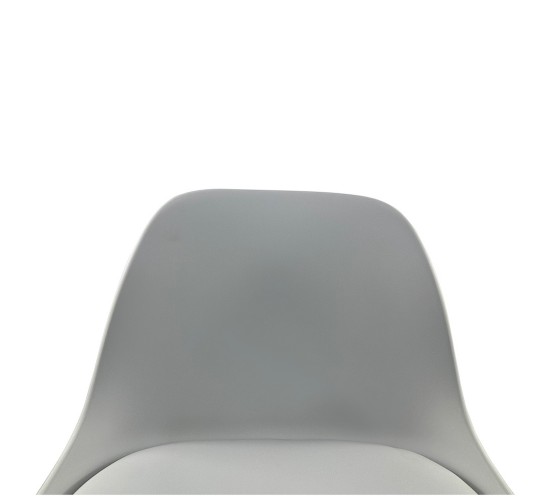 Σκαμπό Bar ArteLibre AMADA Λευκό/Χρώμιο PP/Μέταλλο 41x40x79-89cm