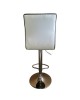 Σκαμπό Bar ArteLibre ENCANTA Λευκό/Χρώμιο PU/Μέταλλο 41x50x59/94-80/115cm