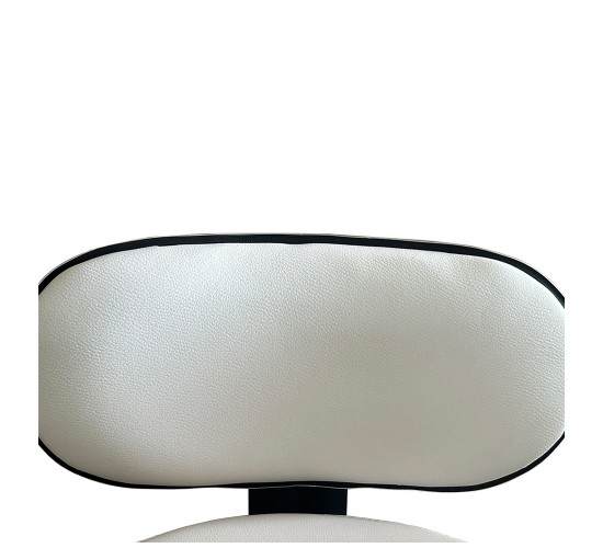 Καρέκλα Εργασίας ArteLibre FIRMEZA Λευκό/Χρώμιο PU/Μέταλλο 47x47x67/78cm