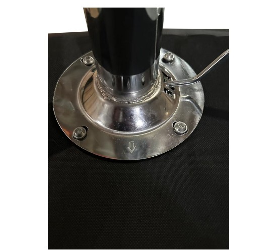 Καρέκλα Εργασίας ArteLibre FIRMEZA Λευκό/Χρώμιο PU/Μέταλλο 47x47x67/78cm