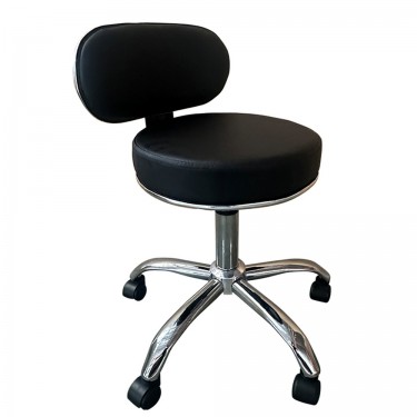 Καρέκλα Εργασίας ArteLibre FIRMEZA Μαύρο/Χρώμιο PU/Μέταλλο 47x47x67/78cm