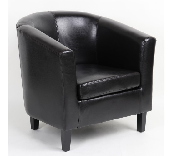 Πολυθρόνα ArteLibre FIORELLA Καφέ PU 73x69x75cm