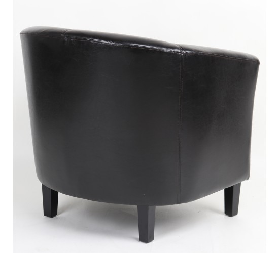 Πολυθρόνα ArteLibre FIORELLA Καφέ PU 73x69x75cm