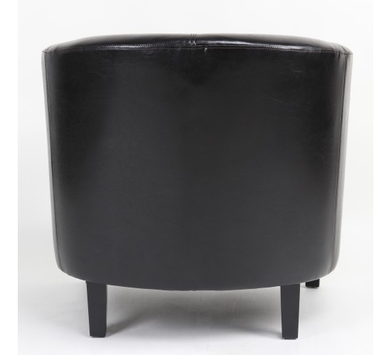 Πολυθρόνα ArteLibre FIORELLA Καφέ PU 73x69x75cm