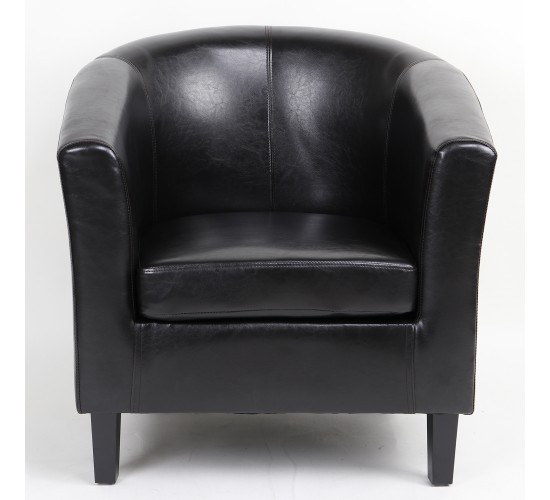 Πολυθρόνα ArteLibre FIORELLA Καφέ PU 73x69x75cm