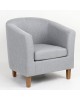 Πολυθρόνα ArteLibre FIORELLA Γκρι Ύφασμα 73x69x75cm