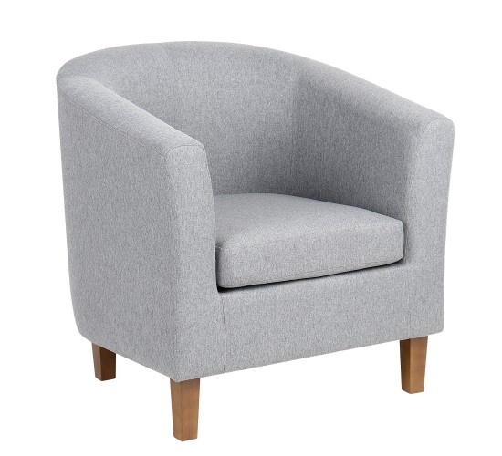 Πολυθρόνα ArteLibre FIORELLA Γκρι Ύφασμα 73x69x75cm