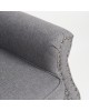 Πολυθρόνα ArteLibre OTTAVIA Σκούρο Γκρι Ύφασμα 77x80x106cm