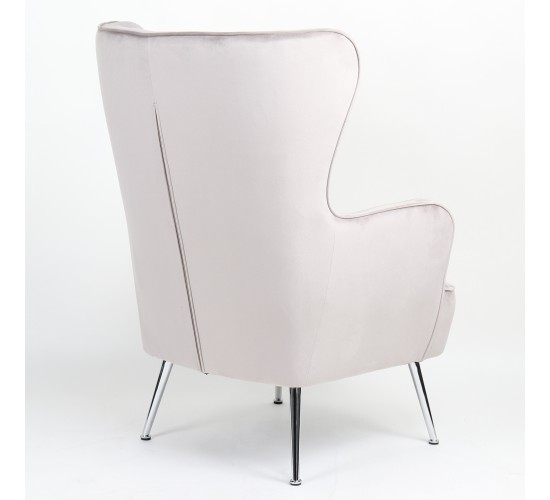 Πολυθρόνα ArteLibre VITTORIA Καφέ Βελούδο 76x79x101cm