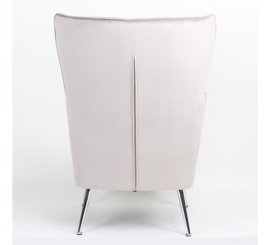 Πολυθρόνα ArteLibre VITTORIA Καφέ Βελούδο 76x79x101cm