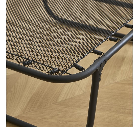 Κρεβάτι Σπαστό ArteLibre FLEXREST Με Στρώμα Πάχους 12cm Μαύρο Μέταλλο 180x80x33cm