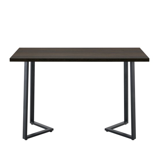 Τραπέζι Τραπεζαρίας ArteLibre WINFORD Καρυδί/Μαύρο Μέταλλο/Μοριοσανίδα 120x70x76cm