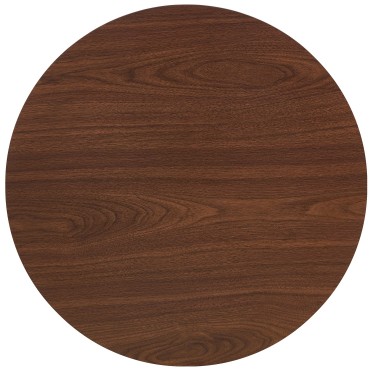 Τραπέζι Τραπεζαρίας ArteLibre QUINTON Καρυδί/Μαύρο Μέταλλο/Μοριοσανίδα 60x60x74cm