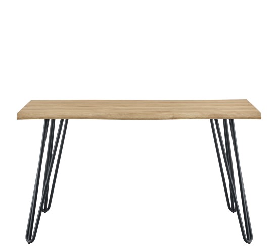 Τραπέζι Τραπεζαρίας ArteLibre BRANWELL Sonoma Μέταλλο/Μοριοσανίδα 160x80x77.5cm