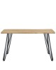 Τραπέζι Τραπεζαρίας ArteLibre BRANWELL Sonoma Μέταλλο/Μοριοσανίδα 160x80x77.5cm