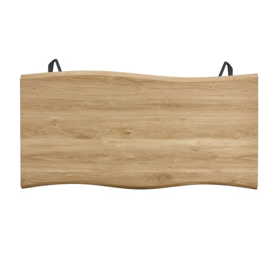 Τραπέζι Τραπεζαρίας ArteLibre BRANWELL Sonoma Μέταλλο/Μοριοσανίδα 120x60x77.5cm