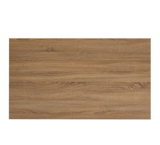 Τραπέζι Τραπεζαρίας ArteLibre MINOS Sonoma/Λευκό Μέταλλο/Μοριοσανίδα 120x70x75cm