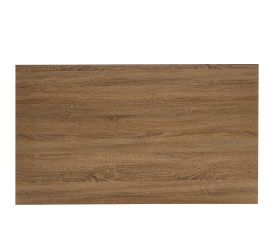 Τραπέζι Τραπεζαρίας ArteLibre ADONIS Sonoma/Μαύρο Μέταλλο/Μοριοσανίδα 140x80x76cm