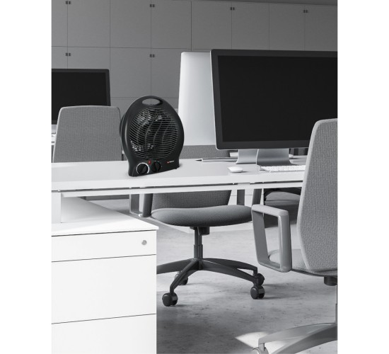 Αερόθερμο Με 2 Επιλογές Θερμοκρασίας Μαύρο 2000W 22x13x27cm ALPINA