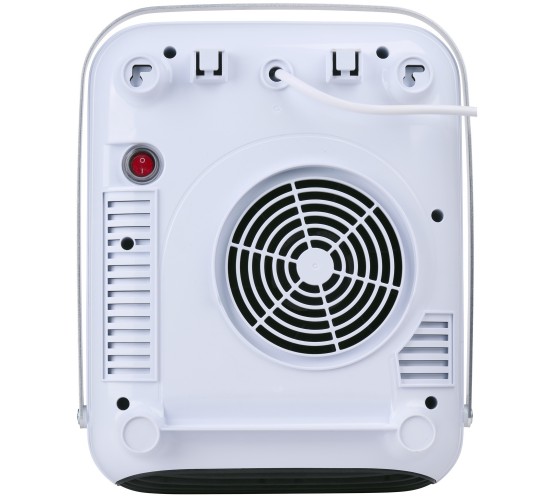 Αερόθερμο Μπάνιου Επιτοίχιο Ψηφιακό Με Κρεμάστρα Πετσέτας Και Τηλεχειριστήριο Λευκό IP22 750/2000W ALPINA