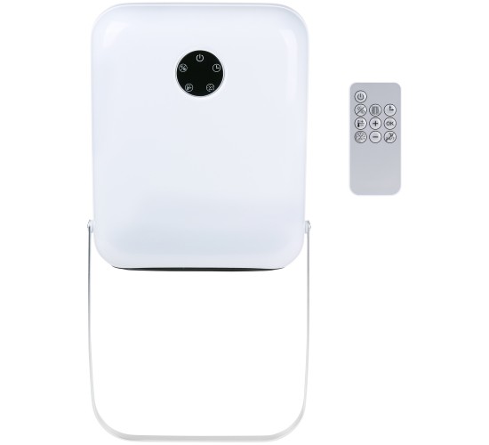 Αερόθερμο Μπάνιου Επιτοίχιο Ψηφιακό Με Κρεμάστρα Πετσέτας Και Τηλεχειριστήριο Λευκό IP22 750/2000W ALPINA