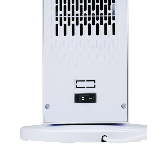 Κεραμικό Αερόθερμο Δαπέδου Πύργος Φορητό Λευκό/Μαύρο 800/2000W ALPINA