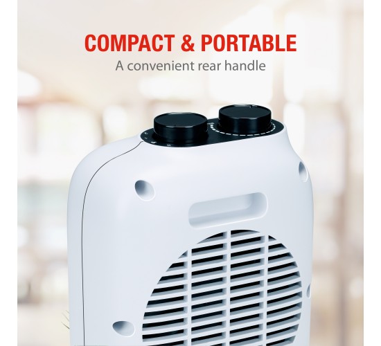Φορητό Αερόθερμο 2-Σε-1 1500W Λευκό/Μαύρο 16x10x22cm ALPINA