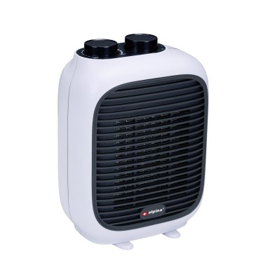 Φορητό Αερόθερμο 2-Σε-1 1500W Λευκό/Μαύρο 16x10x22cm ALPINA
