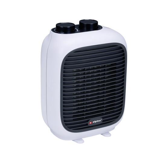 Φορητό Αερόθερμο 2-Σε-1 1500W Λευκό/Μαύρο 16x10x22cm ALPINA