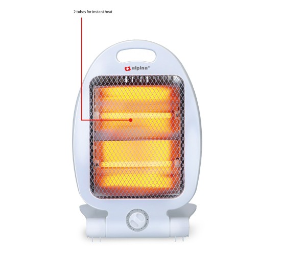 Θερμάστρα Χαλαζία 800W Λευκό 23x17x35cm ALPINA