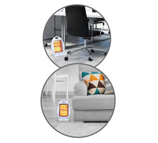 Θερμάστρα Χαλαζία 800W Λευκό 23x17x35cm ALPINA