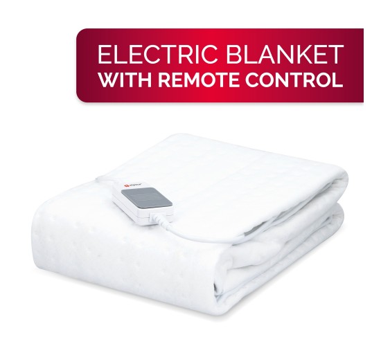 Ηλεκτρική Κουβέρτα Μονή Πλενόμενη Με Τηλεχειριστήριο 80x150cm 60W ALPINA