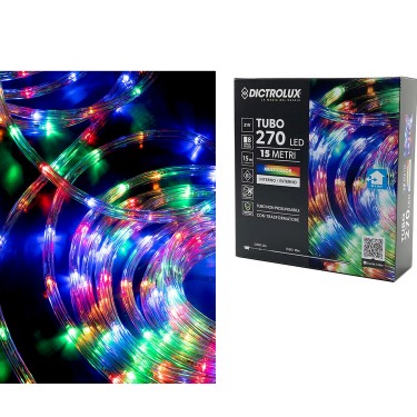 Φωτοσωλήνας 270 LED Εσωτ. & Εξωτ. Χώρου Με 8 Προγράμματα Και Μετασχηματιστή Πολύχρωμο Φως Μη Επεκτεινόμενο IP44 31V 15 3