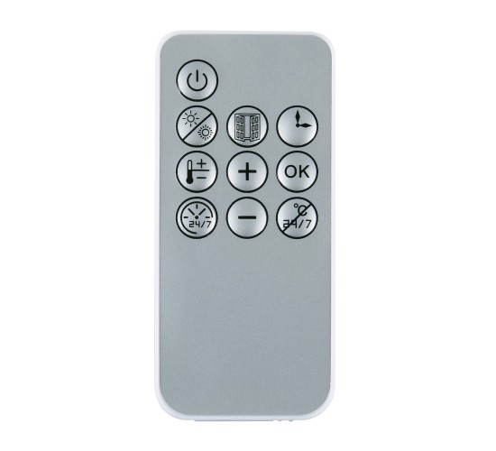 Θερμαντικό Σώμα Κεραμικό Επιτοίχιο Με Τηλεχειριστήριο Λευκό 1000/2000W ALPINA