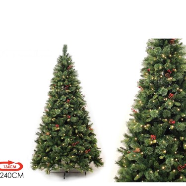 Χριστουγεννιάτικο Δέντρο Sirin PVC/PP/PE Με 600 LED 240cm