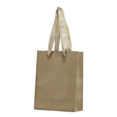 Χριστουγεννιάτικη Μικρή Χάρτινη Τσάντα Craft 12x6x16cm