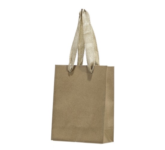 Χριστουγεννιάτικη Μικρή Χάρτινη Τσάντα Craft 12x6x16cm