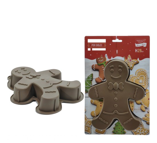 Χριστουγεννιάτικο Καλούπι Gingerbread Σε Σιλικόνη 26cm