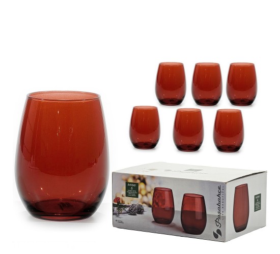Χριστουγεννιάτικο Σετ Ποτήρια Tumbler Κόκκινα 35cl 6Τμχ