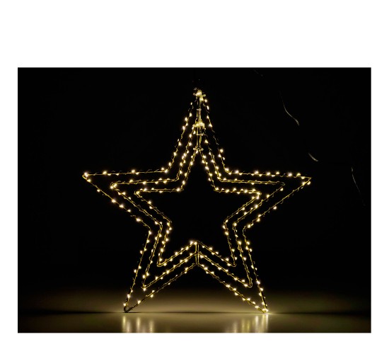 Χριστουγεννιάτικο 3D Αστέρι 45cm Με 485 MicroLED Flash Λευκό