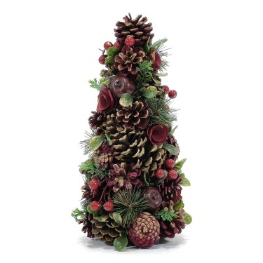 Χριστουγεννιάτικο Δεντράκι Με Κόκκινα Berries 35cm