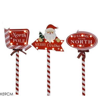 Φωτιζόμενη Χριστουγεννιάτικη Διακόσμηση 59cm Σε 3 Σχέδια