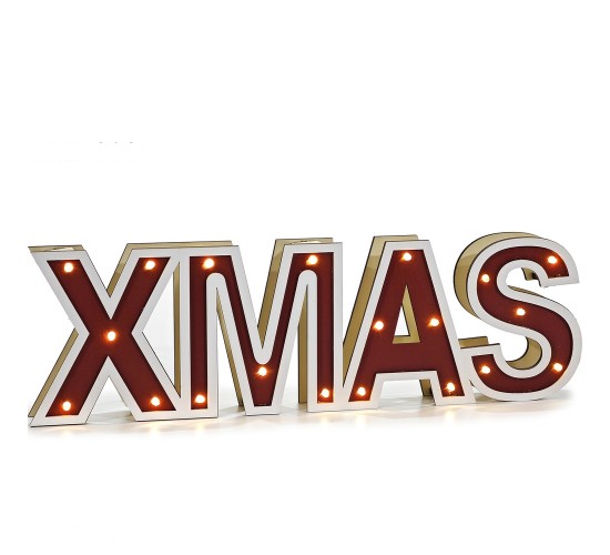 Φωτιζόμενη Χριστουγεννιάτικη Διακόσμηση XMAS 12.5cm