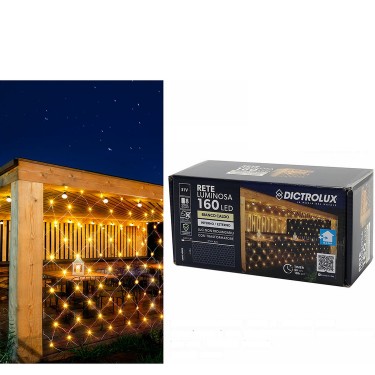 Χριστουγεννιάτικο Δίχτυ 160 LED 3.2x1.5m Θερμό Λευκό