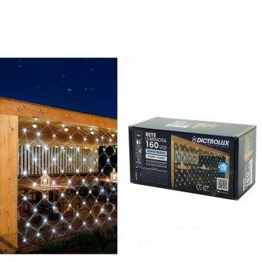 Χριστουγεννιάτικο Δίχτυ 160 LED 3.2x1.5m Ψυχρό Λευκό