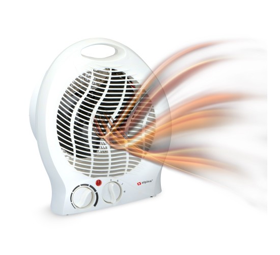 Αερόθερμο Με 2 Επιλογές Θερμοκρασίας Λευκό 2000W 22x13x27cm ALPINA