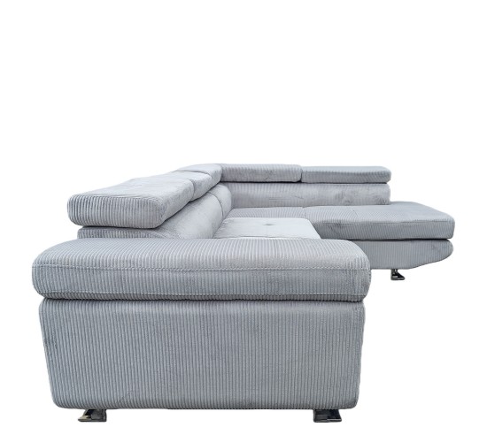 Καναπές Γωνιακός ArteLibre LUZANO Γκρι Ανοιχτό Ύφασμα/MDF 277x203x100cm