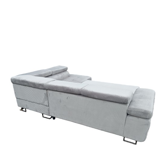 Καναπές Γωνιακός ArteLibre LUZANO Γκρι Ανοιχτό Ύφασμα/MDF 277x203x100cm