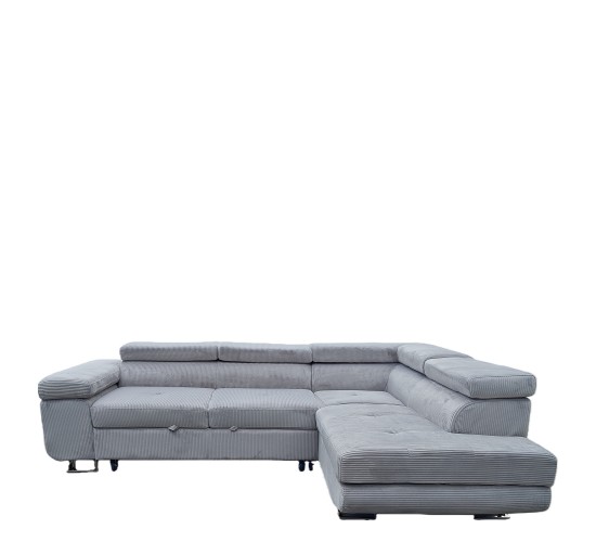 Καναπές Γωνιακός ArteLibre LUZANO Γκρι Ανοιχτό Ύφασμα/MDF 277x203x100cm